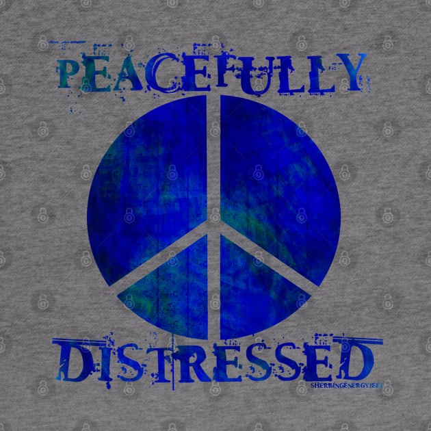 Peacefully Distressed v6 Navy by SherringenergyTeez